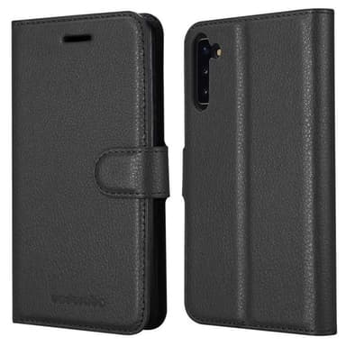 Samsung Galaxy NOTE 10 Plånboksfodral Skal (Svart)