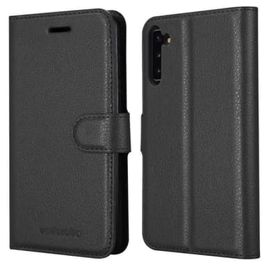 Samsung Galaxy NOTE 10 Plånboksfodral Skal (Svart)