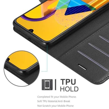 Samsung Galaxy M21 / M30s Plånboksfodral Skal (Svart)