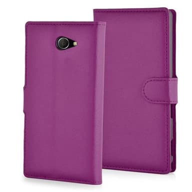 Sony Xperia M2 / M2 AQUA Plånboksfodral Skal (Lila)