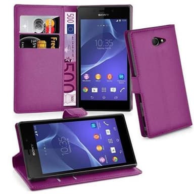Sony Xperia M2 / M2 AQUA Plånboksfodral Skal (Lila)