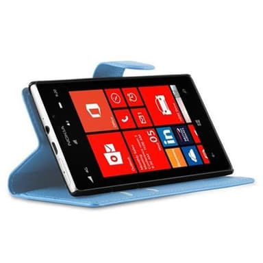 Nokia Lumia 925 Plånboksfodral Skal (Blå)