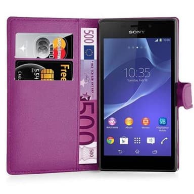 Sony Xperia M2 / M2 AQUA Plånboksfodral Skal (Lila)
