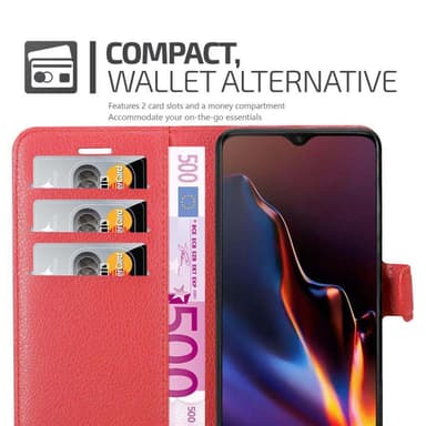 OnePlus 7 Plånboksfodral Skal (Röd)