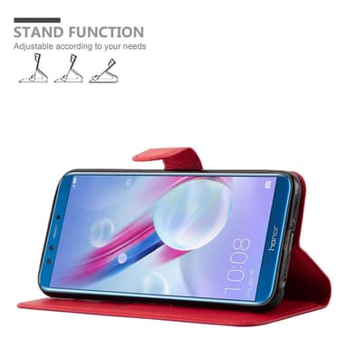 Honor 9 LITE Plånboksfodral Skal (Röd)