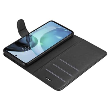 Motorola MOTO G72 Plånboksfodral Skal (Svart)