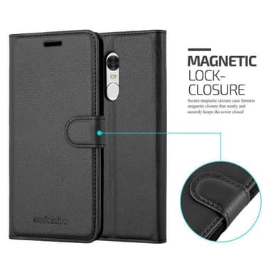 Xiaomi RedMi NOTE 4 Plånboksfodral Skal (Svart)