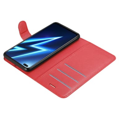 Realme 6 PRO Plånboksfodral Skal (Röd)