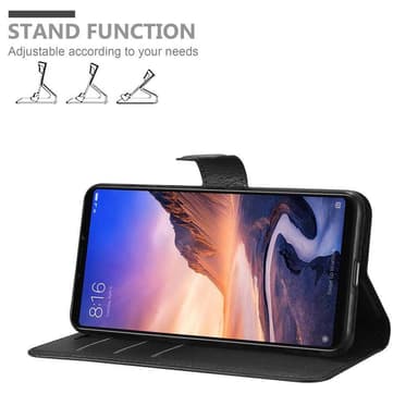 Xiaomi Mi MAX 3 Plånboksfodral Skal (Svart)