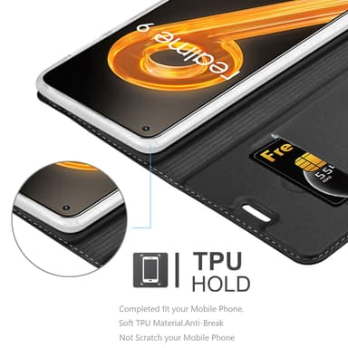 Realme 9 4G / 9 PRO+ Fodral Skal Case (Svart)