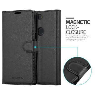 OnePlus 5T Plånboksfodral Skal (Svart)