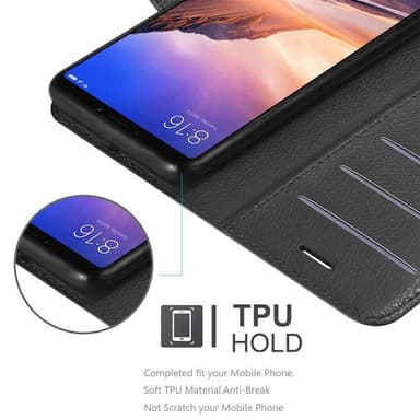Xiaomi Mi MAX 3 Plånboksfodral Skal (Svart)