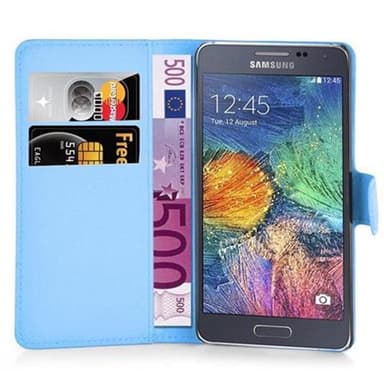 Samsung Galaxy A7 2015 Plånboksfodral Skal (Blå)