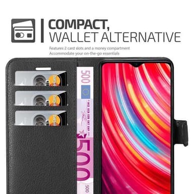 Xiaomi RedMi NOTE 8 PRO Plånboksfodral Skal (Svart)