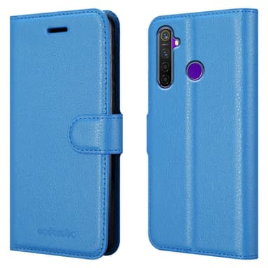 Realme 5 / 5i / 6i / C3 Plånboksfodral Skal (Blå)