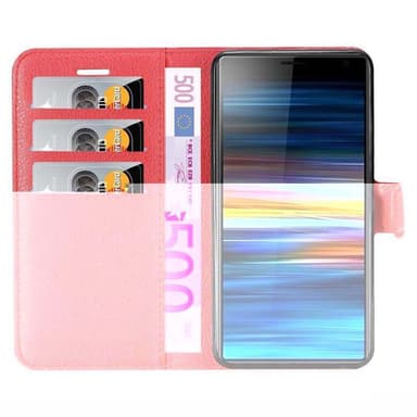 Sony Xperia L3 Plånboksfodral Skal (Röd)