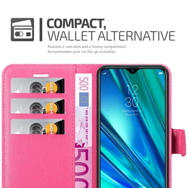 Realme 5 PRO / Realme Q Plånboksfodral Skal (Rosa)