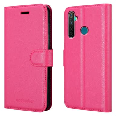 Realme 5 PRO / Realme Q Plånboksfodral Skal (Rosa)