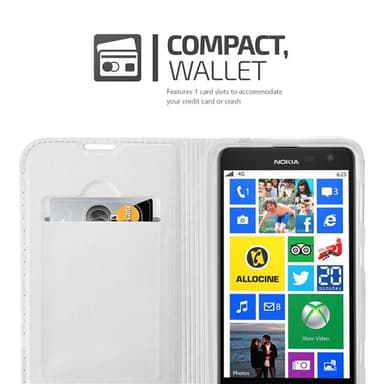 Nokia Lumia 625 Fodral Skal Case (Silver)