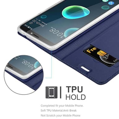 HTC Desire 12 PLUS Fodral Skal Case (Blå)