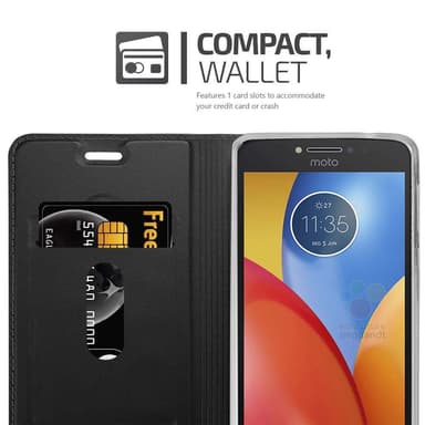 Motorola MOTO E4 Fodral Skal Case (Svart)