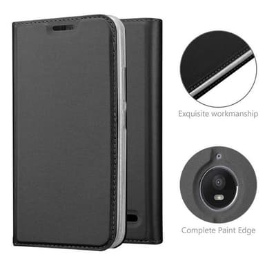 Motorola MOTO E4 Fodral Skal Case (Svart)