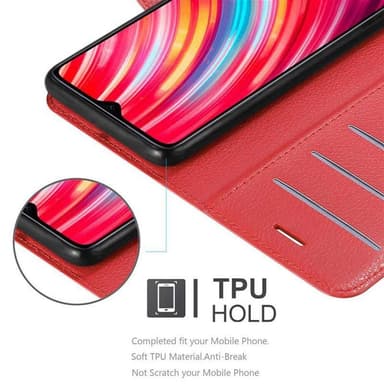 Xiaomi RedMi NOTE 8 PRO Plånboksfodral Skal (Röd)