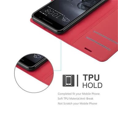 HTC ONE A9 Plånboksfodral Skal (Röd)
