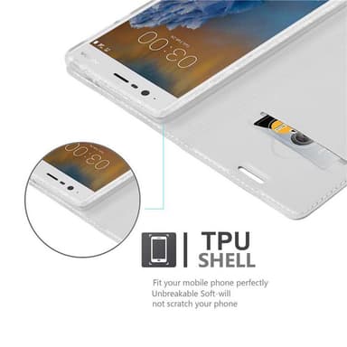 Nokia 3 2017 Fodral Skal Case (Silver)