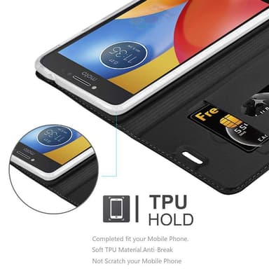 Motorola MOTO E4 Fodral Skal Case (Svart)
