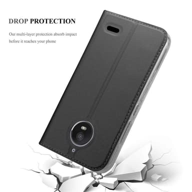 Motorola MOTO E4 Fodral Skal Case (Svart)