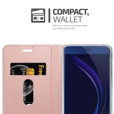 Honor 8 / 8 PREMIUM Fodral Skal Case (Rosa)
