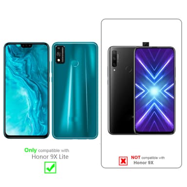 Honor 9X LITE Plånboksfodral Skal (Röd)