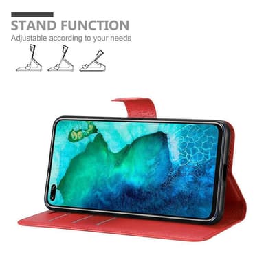 Honor View 30 PRO Plånboksfodral Skal (Röd)