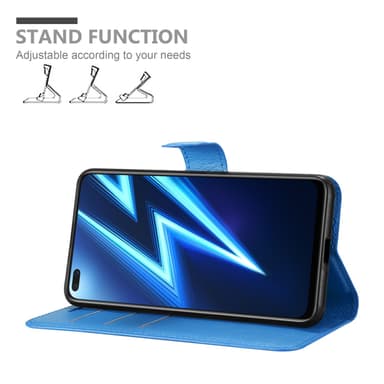 Realme 6 PRO Plånboksfodral Skal (Blå)