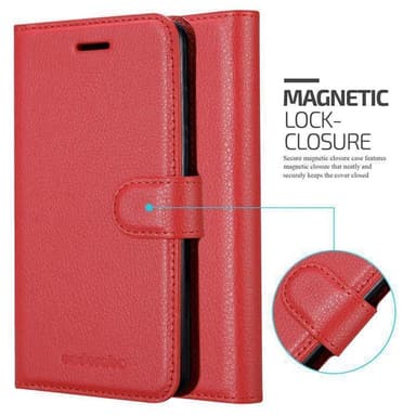 Huawei P30 Plånboksfodral Skal (Röd)