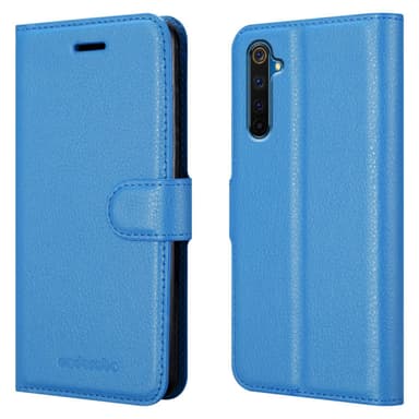 Realme 6 PRO Plånboksfodral Skal (Blå)