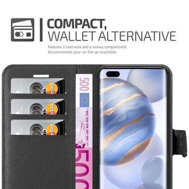 Honor 30 PRO Plånboksfodral Skal (Svart)