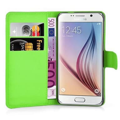 Samsung Galaxy S6 Plånboksfodral Skal (Grön)