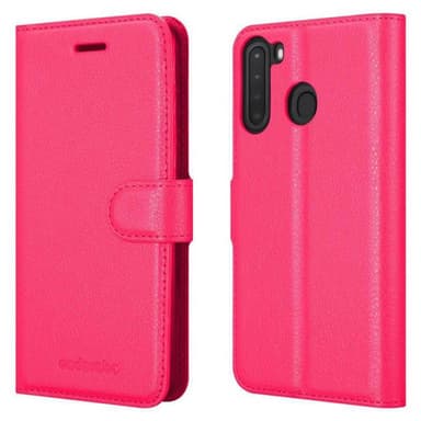 Samsung Galaxy A21 Plånboksfodral Skal (Rosa)