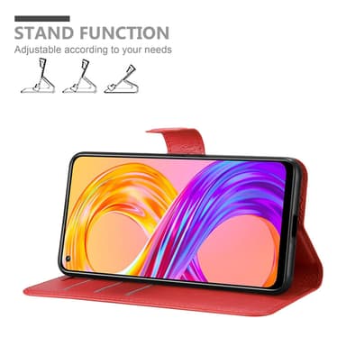 Realme 8 4G / 8 PRO Plånboksfodral Skal (Röd)