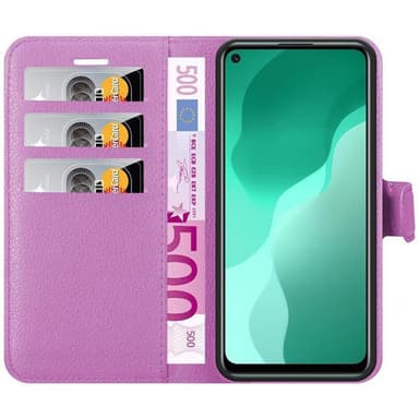 Huawei NOVA 7 SE Plånboksfodral Skal (Lila)
