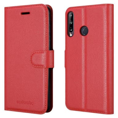 Huawei P40 LITE E Plånboksfodral Skal (Röd)