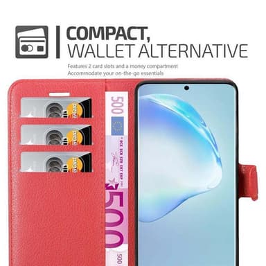 Samsung Galaxy S20 PLUS Plånboksfodral Skal (Röd)