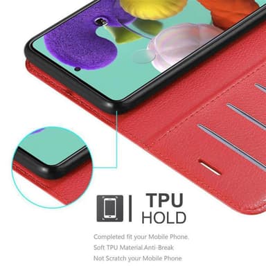 Samsung Galaxy A51 5G Plånboksfodral Skal (Röd)