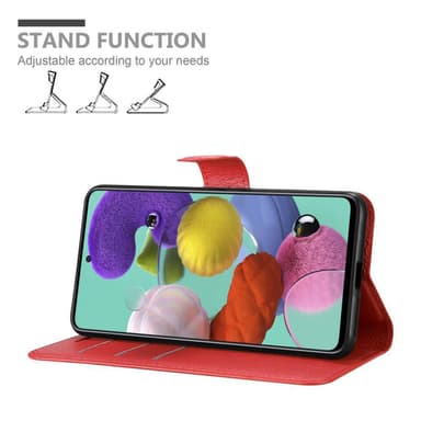 Samsung Galaxy A51 5G Plånboksfodral Skal (Röd)