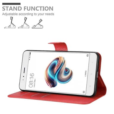 Xiaomi Mi A1 / Mi 5X Plånboksfodral Skal (Röd)