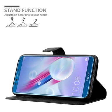 Honor 9 LITE Plånboksfodral Skal (Svart)