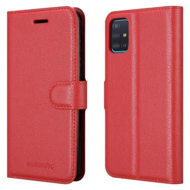 Samsung Galaxy A51 5G Plånboksfodral Skal (Röd)