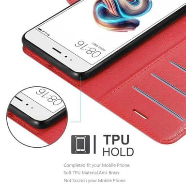 Xiaomi Mi A1 / Mi 5X Plånboksfodral Skal (Röd)